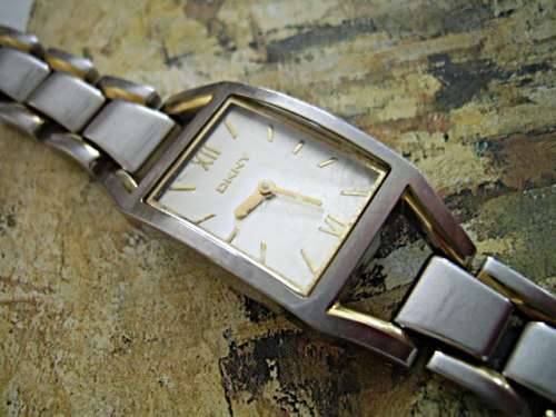 DKNY CLASSY LADIES TWO TONE ST/STEEL WATCH
