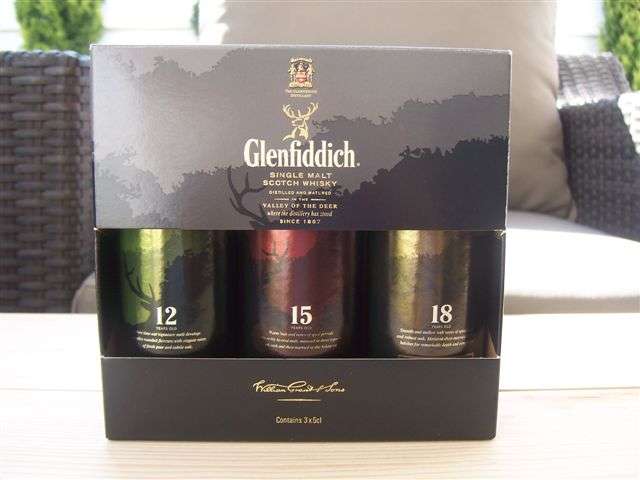 Whisky-Glenfiddich 3x 50ml Miniature set