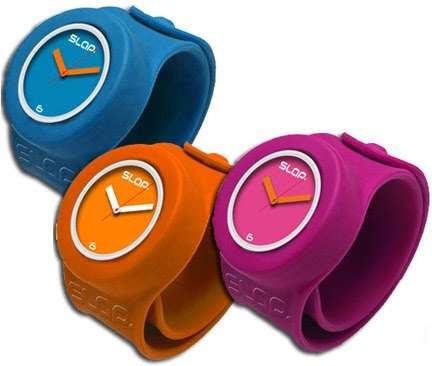 AUTHENTIC SLAP watch in Pink. PLUS FREE chocolate brown ionic Imazine watch