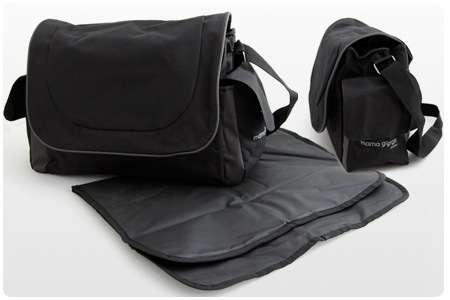 Mama Gorg black MAPPY bag (The "Manly" nappy bag)