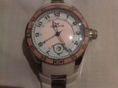 AQUASWISS pink and white ladies watch-100% authentic