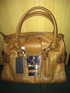 KATIE JANE COGNAC SATCHEL GUESS MARCIANO HANDBAG. 100% authentic