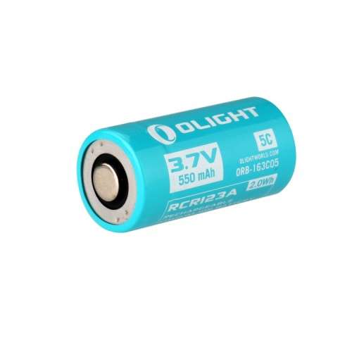Olight 16340 550mAh 5C High Drain Battery- FREE SHIPPING