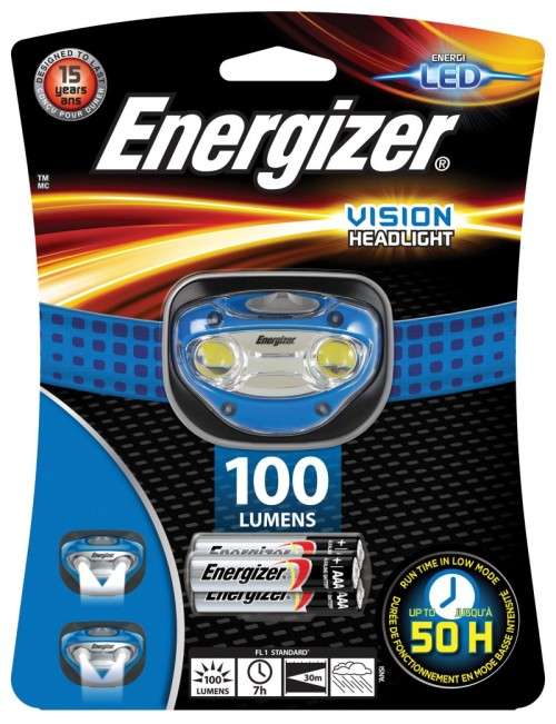 Energizer Vision 100 Lumen Headlamp 3AAA