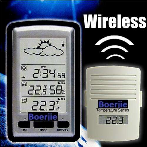 DIGITAL WIRELESS WEATHER STATION BAROMETER IN/OUTDOOR