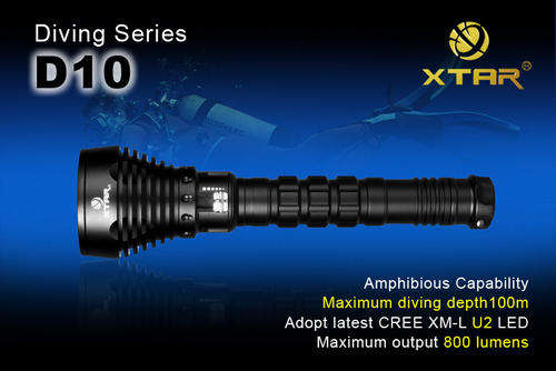 BARGAIN BIN - >XTAR D10 800lm 356m Throw- Diving Series - XM-L U2  Free Shipping
