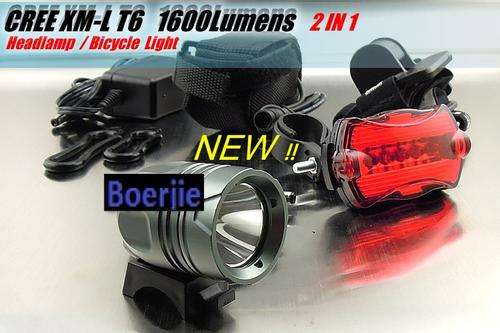 Mini CREE LED XML XM-L T6 LED 1600Lum Bicycle Light Bike Lamp HeadLight headLamp