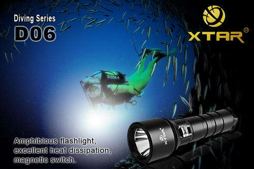 BARGAIN BIN->XTAR D06 820lm 270m Throw- Diving Series - XM-L U2  Free Shipping