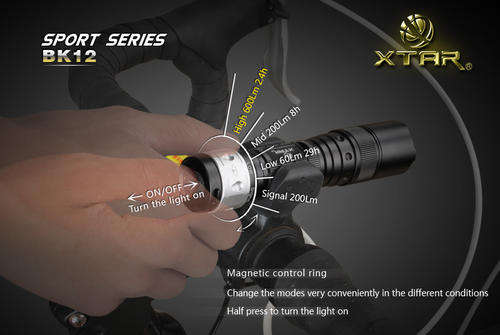 XTAR BK12 600lm 165m Throw- Sport Series Flashlight Combo Set Torch XML U2 - Free Shipping
