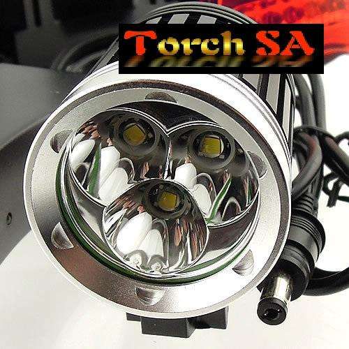 CREE 3x XM-L T6 4000Lm R1 Headlamp /Bicycle Light SET