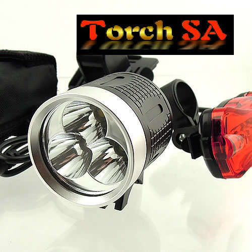 CREE 3x XM-L T6 4000Lm R2 Headlamp /Bicycle Light SET