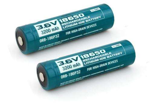 2x Olight 18650 3200 battery- FREE SHIPPING