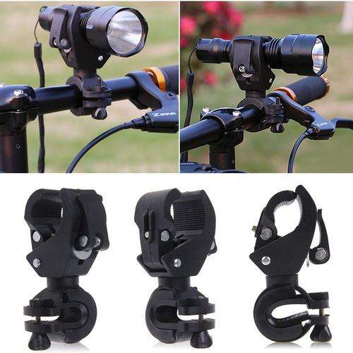 Bike Bicycle Cycling LED Torch Flashlight Handlebar Mount Bracket Holder Clip - FREE SHIPPING