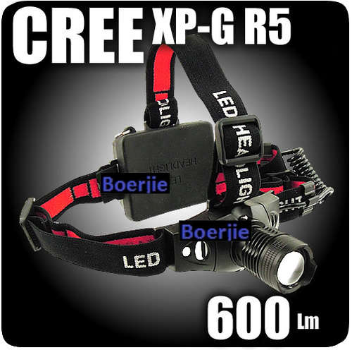 CREE 600lm LED XP-G R5 Focus Headlight 3AAA FREE SHIPPING