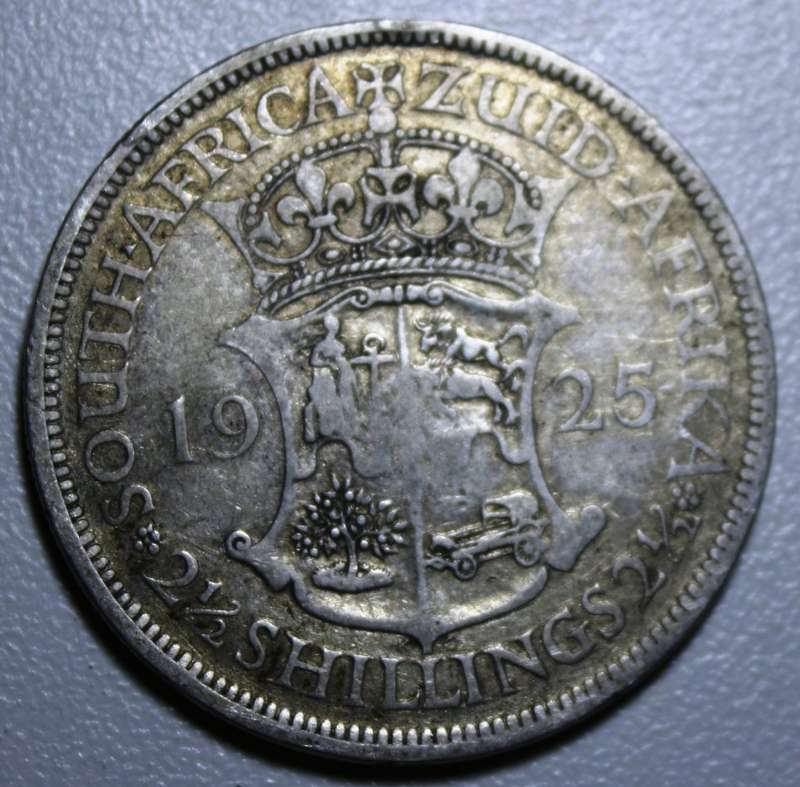 1925 Union of South Africa 2.5 Shillings " R A R E " ~ CrAzY R1 StArT!!!