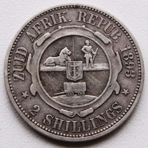 1893 ~ ZAR FLORIN / 2 SHILLINGS!!! R1 START