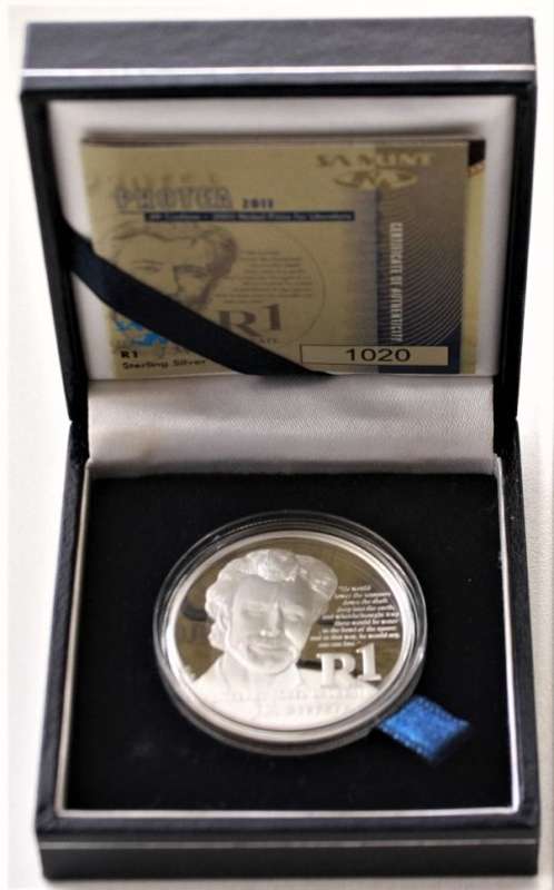 2011 ~ Protea Series PROOF R1 - J.M. Coetzee- LOW MINTAGE - R1 StArT!!!