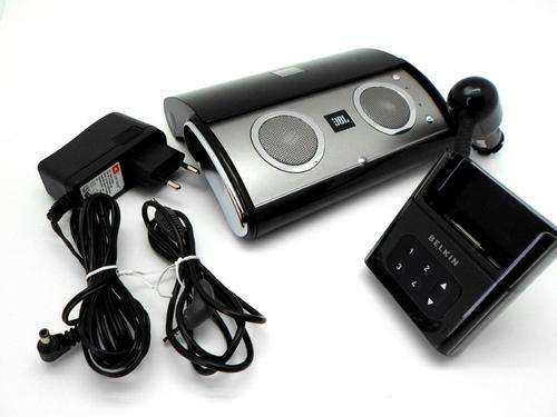 JBL speakers + BELKIN car kit.