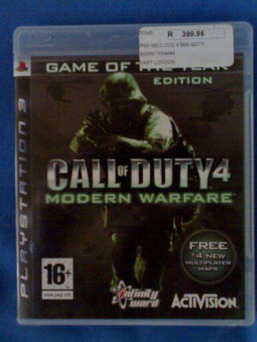 call of duty modern warefare 4