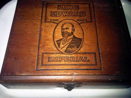 King Edward The Seventh Imperial Cigar Wooden Box