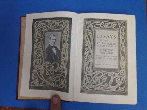 Leather Bound Essays By Ralph Waldo Emerson 1907