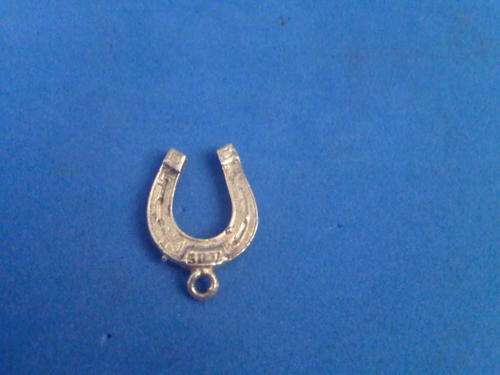 Silver Lucky Horse Shoe Charm