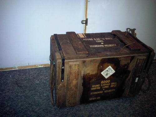 Rimfire Long Rifle Amunition Wooden Box