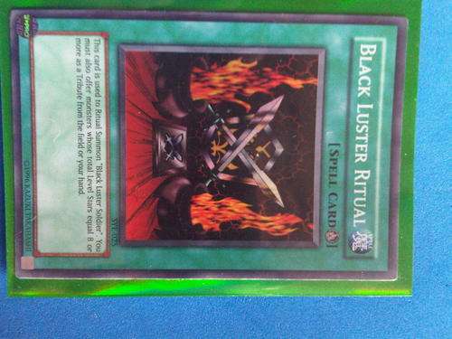 YU-GI-OH !!! : Hollographic - Black Luster Ritual Card