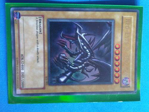 YU-GI-OH !!! : Hollographic Card - Red-Eyes B. Dragon