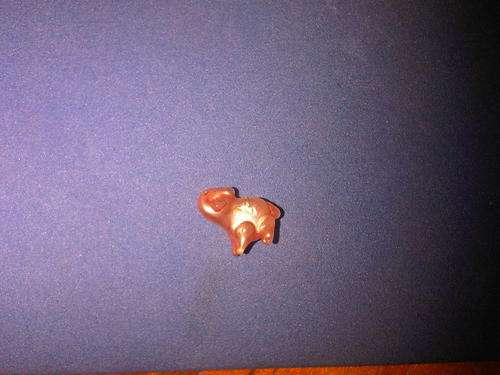Miniature Hand Made Glass Pink Elephant