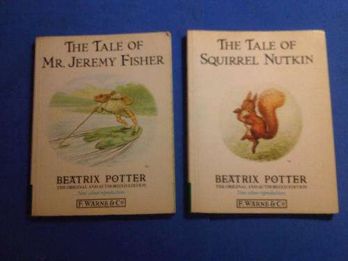 2 Books By Beatrix Potter, Mr. Jeremy Fisher, Squirrel Nutkin