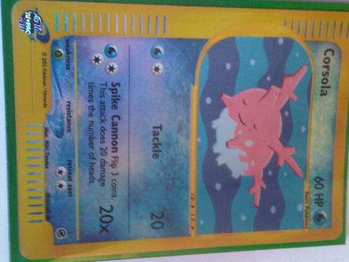 POKEMON Holographic Card : Corsola