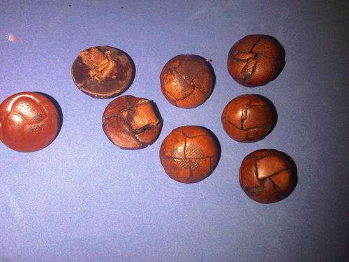 Antique & Very Old Leather Buttons