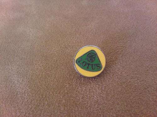 Vintage Enameled Lotus Badge
