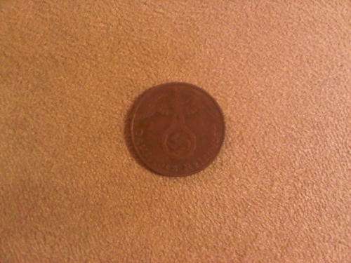 German War Time Era Swastika 1 Pfennig