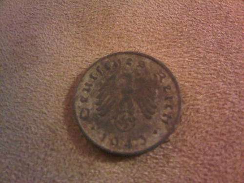 German War Time Era Swastika 10 Pfennig