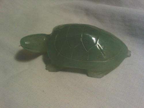 See Through Green Stone Turtle