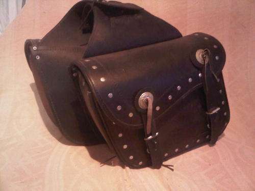 Perfecto Motor Bike Leather Back Saddle Bags SPCA