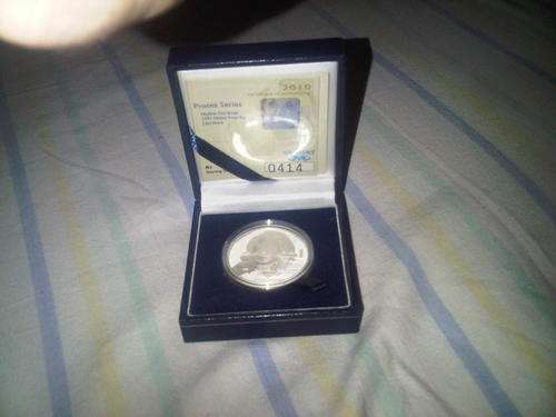 2010 Nadine Gordimer Nobel Prize Winner PROOFED SILVER BULLION R1 COIN