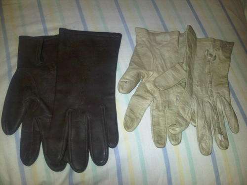Vintage Leather Gloves x 2 Pairs