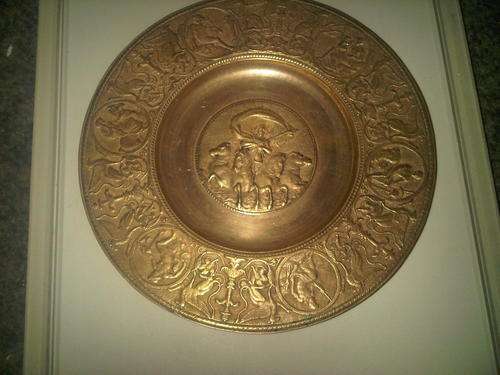 Weird Colour Greek Styled Brass Plate