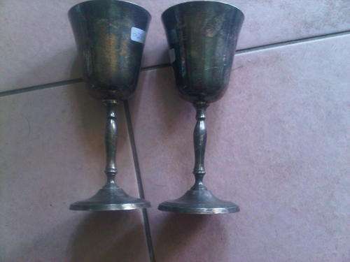 2 x Silver Plated Goblets