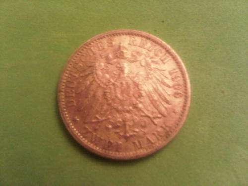 1906 Zwei Mark Deutsches Reich Silver Coin