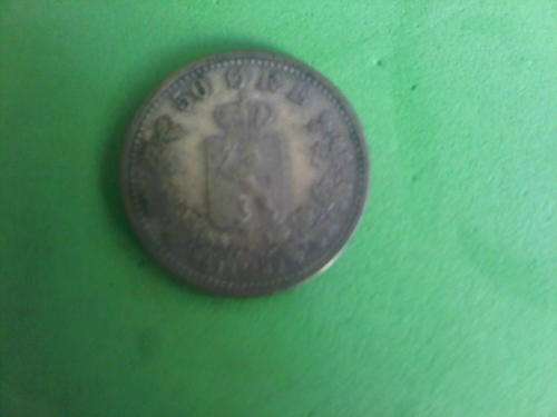1889 50 Ore Silver Coin