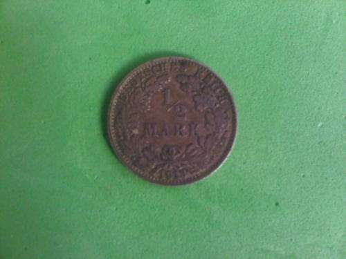 1913 1/2 Mark Silver Coin