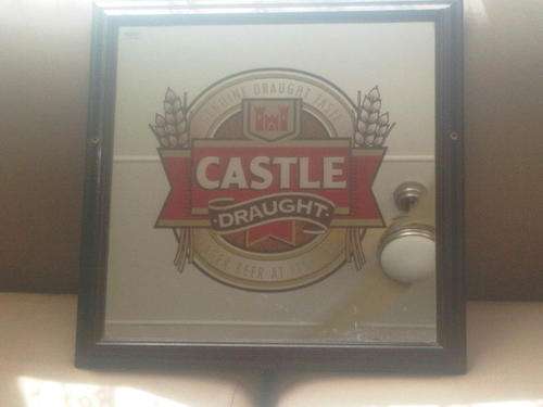 Big Vintage Castle Draught (Old Design) MIRROR BAR SIGN