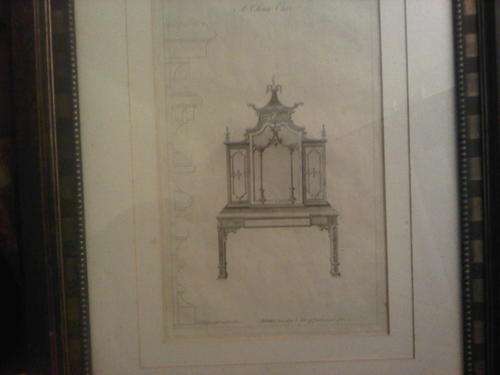 Very Old Blue Prints For Antique Furnature