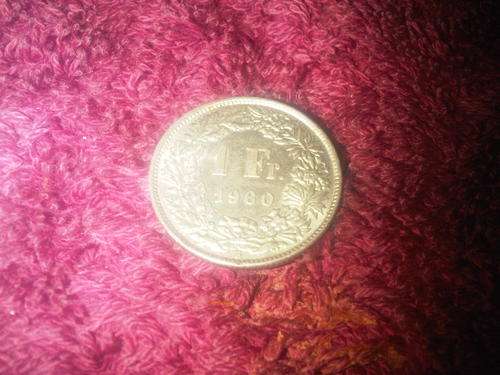 Silver 1960 1 Franc Coin