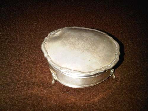 Hallmarked Silver Jewelry Container