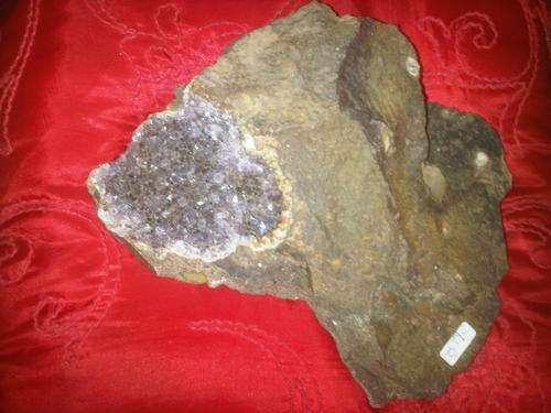 Large Geode With Crystals in Huge Rock